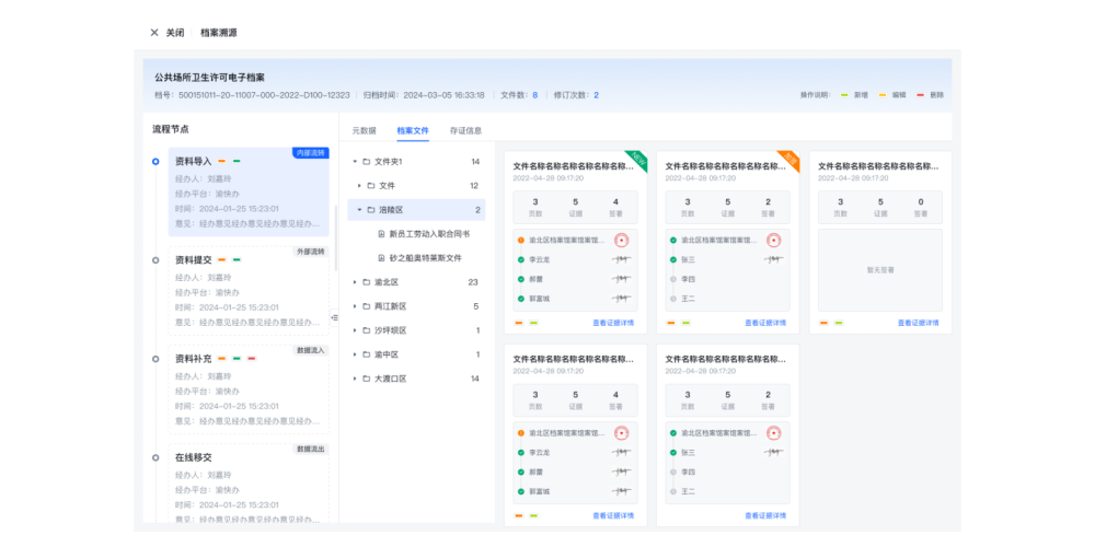 档案溯源